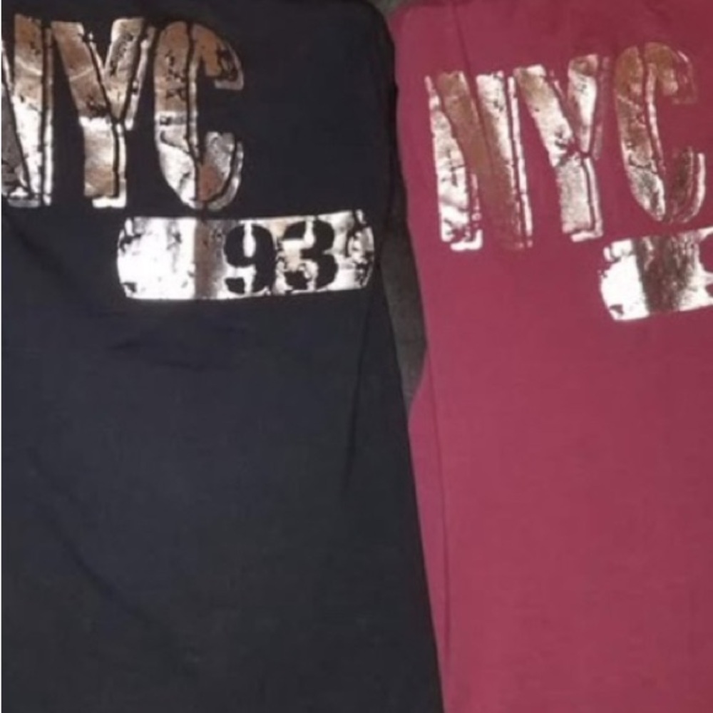 2 TOPS!! Maurices Black & Burgundy with Silver Top Tote #3